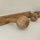 Old folk art wall coat rack