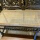 Large, richly carved neo-Renaissance oak billiard bench, 19th century
