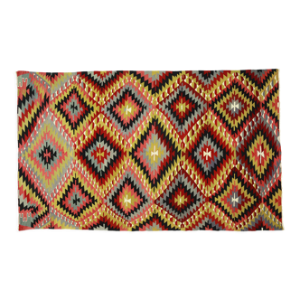 Anatolian handmade kilim rug 300 cm x 185 cm