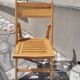 Set of 4 vintage folding chairs in Ash.
