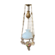 Suspension monte et baisse Art nouveau en barbotine, vers 1900