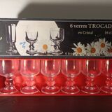Lot flûtes et verres cristal D Arques Trocadero