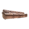 Vintage leather element sofa consisting of 5 elements made in the 1970s