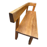 Bench with Pierre Chapo backrest , 70s