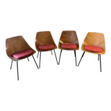Pierre Guariche Barrel Chairs Steiner Edition