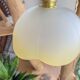 Vintage amber frosted glass pendant light – Soft light – Customizable