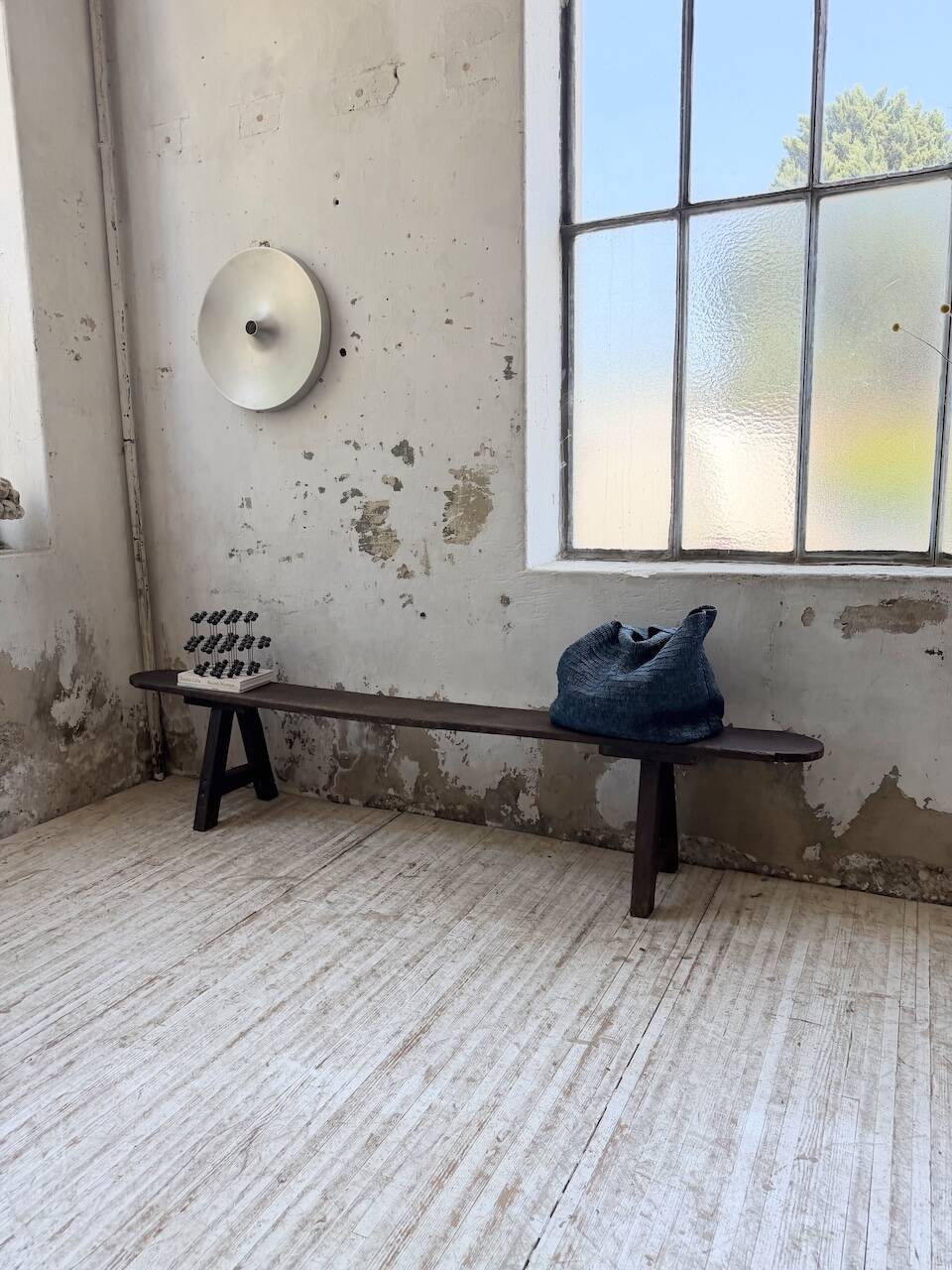 Oak farm bench 1950 220cm