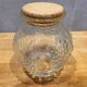 Glass jar molded cork lid