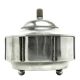 Art Deco sugar bowl, silver-plated brass, Germany, 1930s