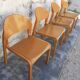 Serie de 4 chaises design années 80