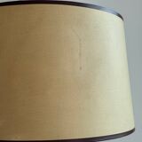 Lampe de table vintage en bois et laiton