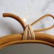 Vintage rattan apple mirror
