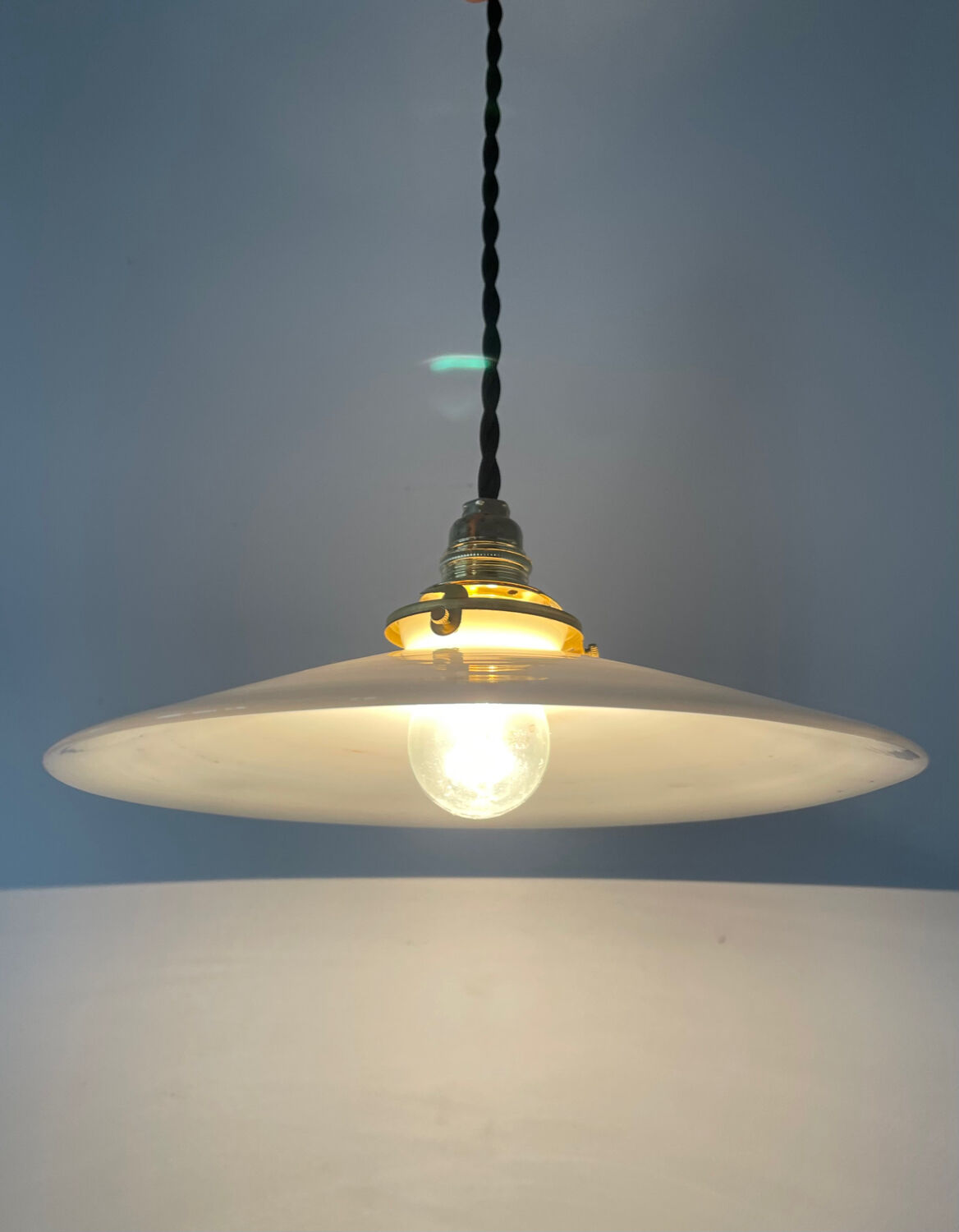 Old opaline pendant light