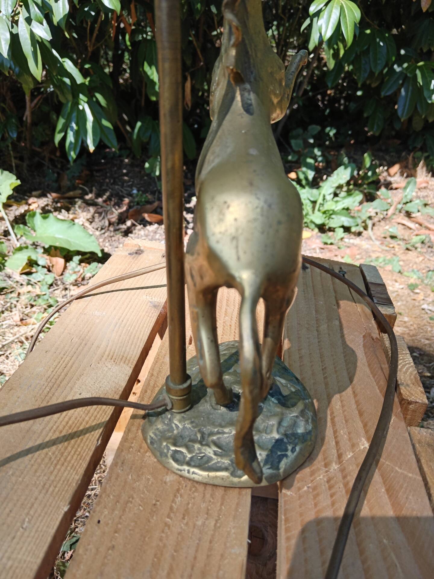 Vintage horse lamp