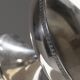 Silver-plated metal footed bowl decorated with two palmette friezes