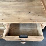 English pine chest of drawers