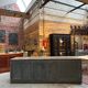 Large 20th century workshop furniture