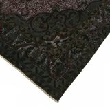 Overdyed Wool Vintage Handmade Carved Rug 166 cm x 305 cm