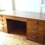 Bureau Art Deco des années 30 en noyer