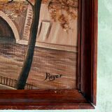 Oil painting on canvas. Framed. Burgundian painter