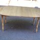 Louis Philippe extendable round dining table with shutters, renovated pine, 190cm