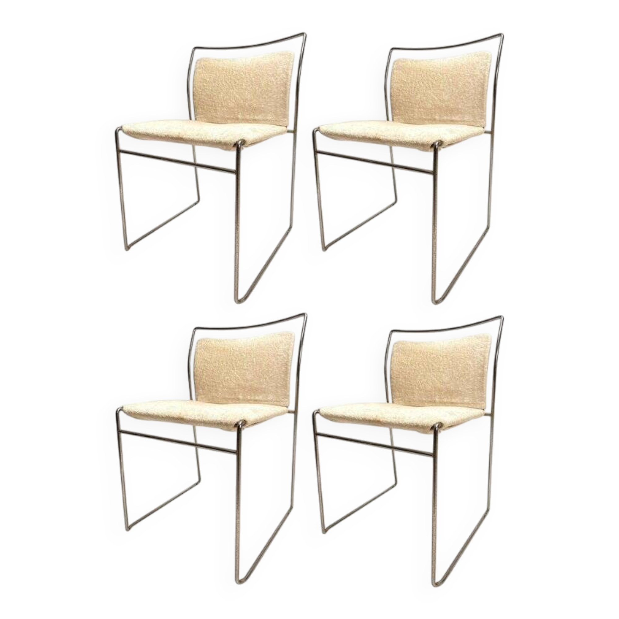 Tulu Chairs attributed to Kazhuide Takahama for Simon Gavina, Italy, 1970s, Set of 4