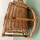 Suspension rotin vintage