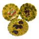 Set of 3 decorative barbotine plates from Sarreguemines.