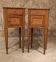 Pair of solid oak bedside tables Art Deco 1930s/40s