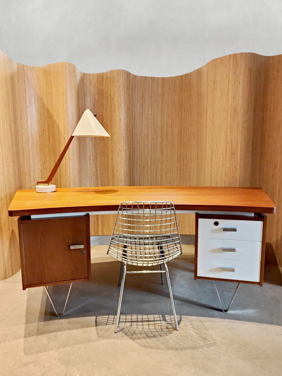 Bureau d’écriture de design néerlandais vintage 'Boomerang'