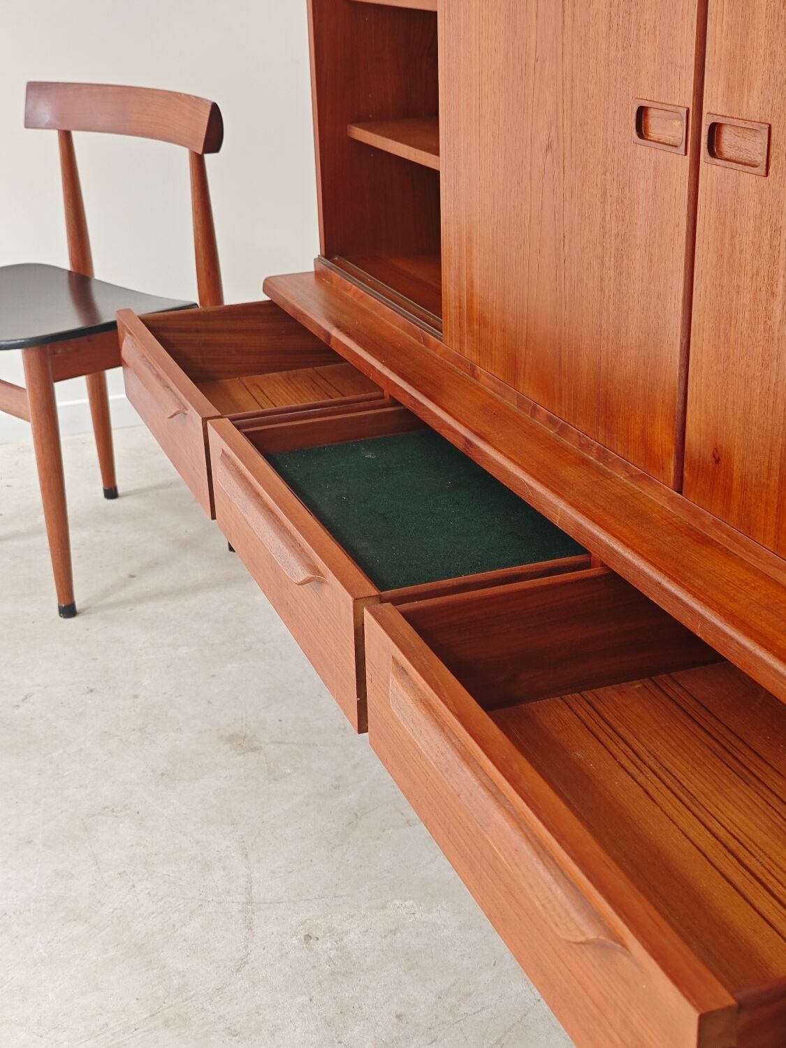High enfilade by Johannes Andersen by Bordum & Nielsen, Samcom teak