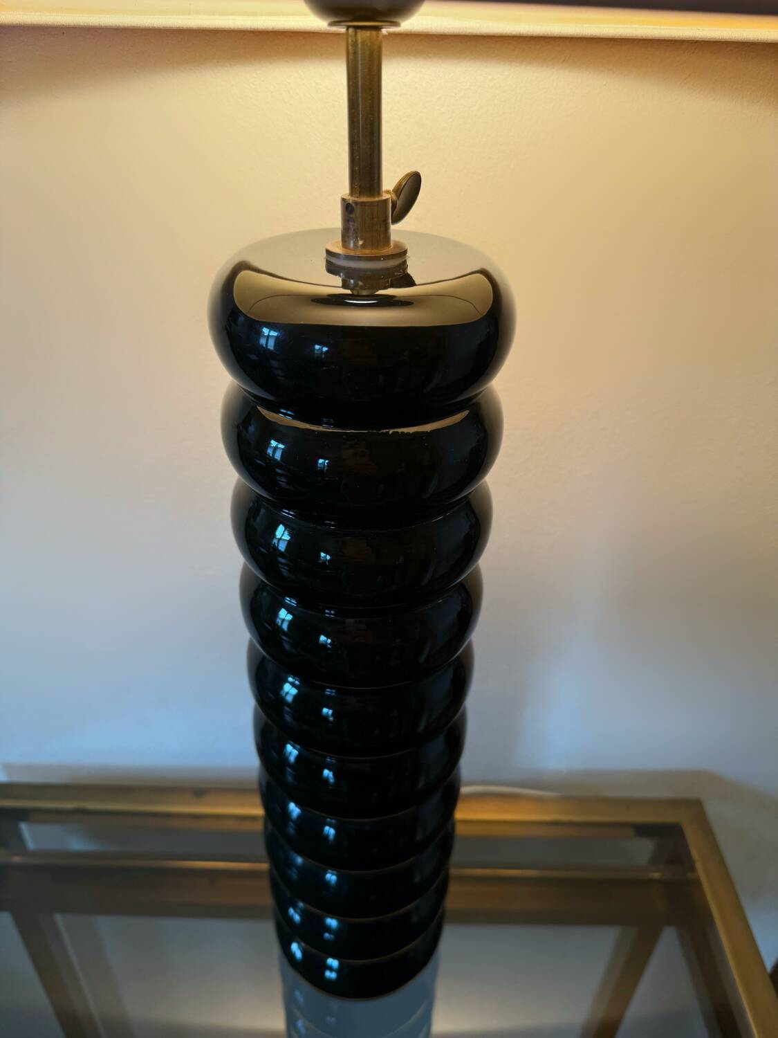 Large ceramic lamp from the 80s