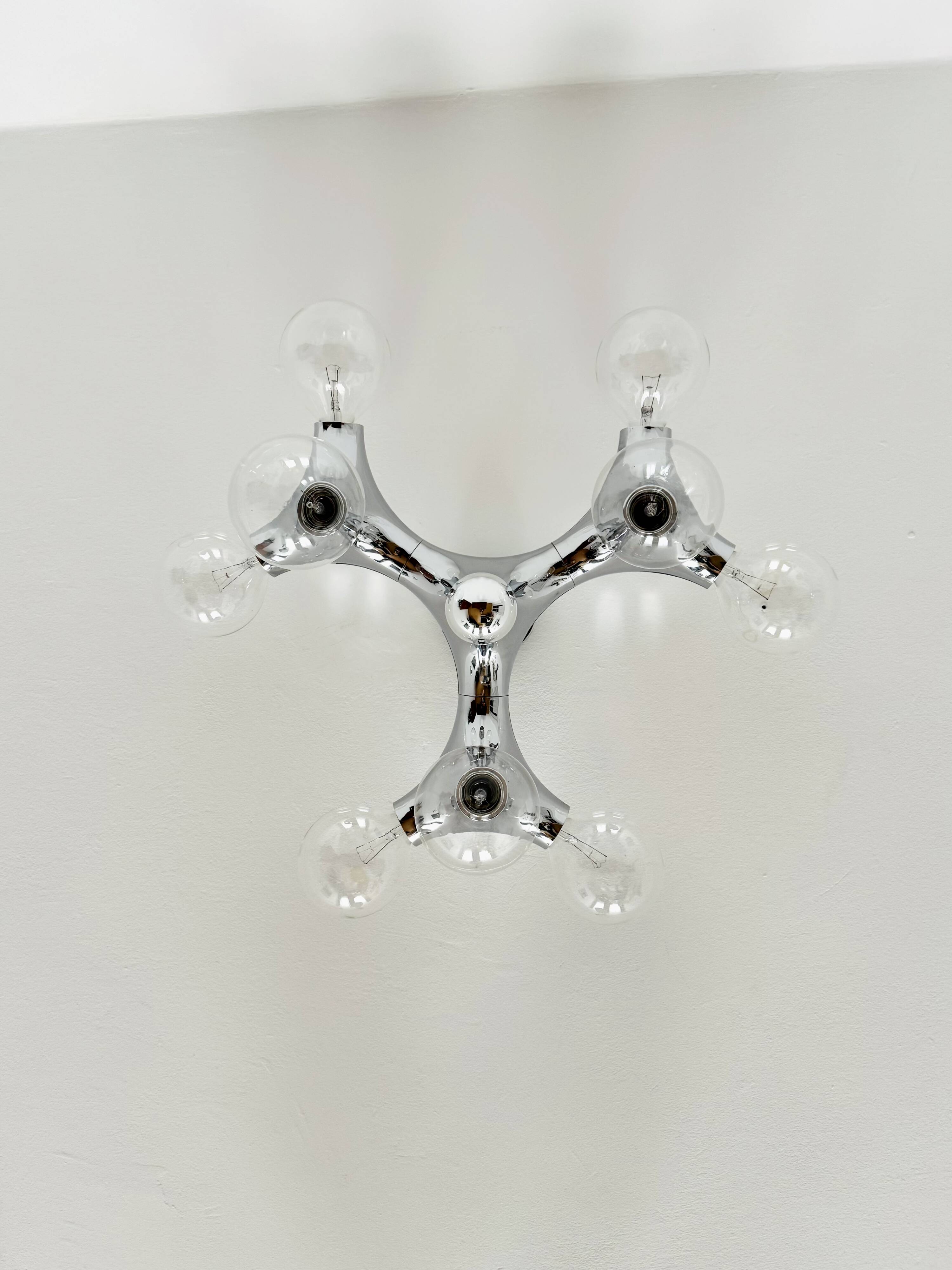 Plafonnier Spoutnik Gemini par Gebrüder Cosack