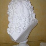 Bust Vauban, in cast plaster, H:62cm.