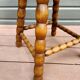 Old stool with turned legs