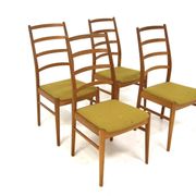 Set de 4 chaises en chêne, Nils Carlsson, Tibro, Suède, 1960