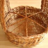 Handmade wicker bottle holder