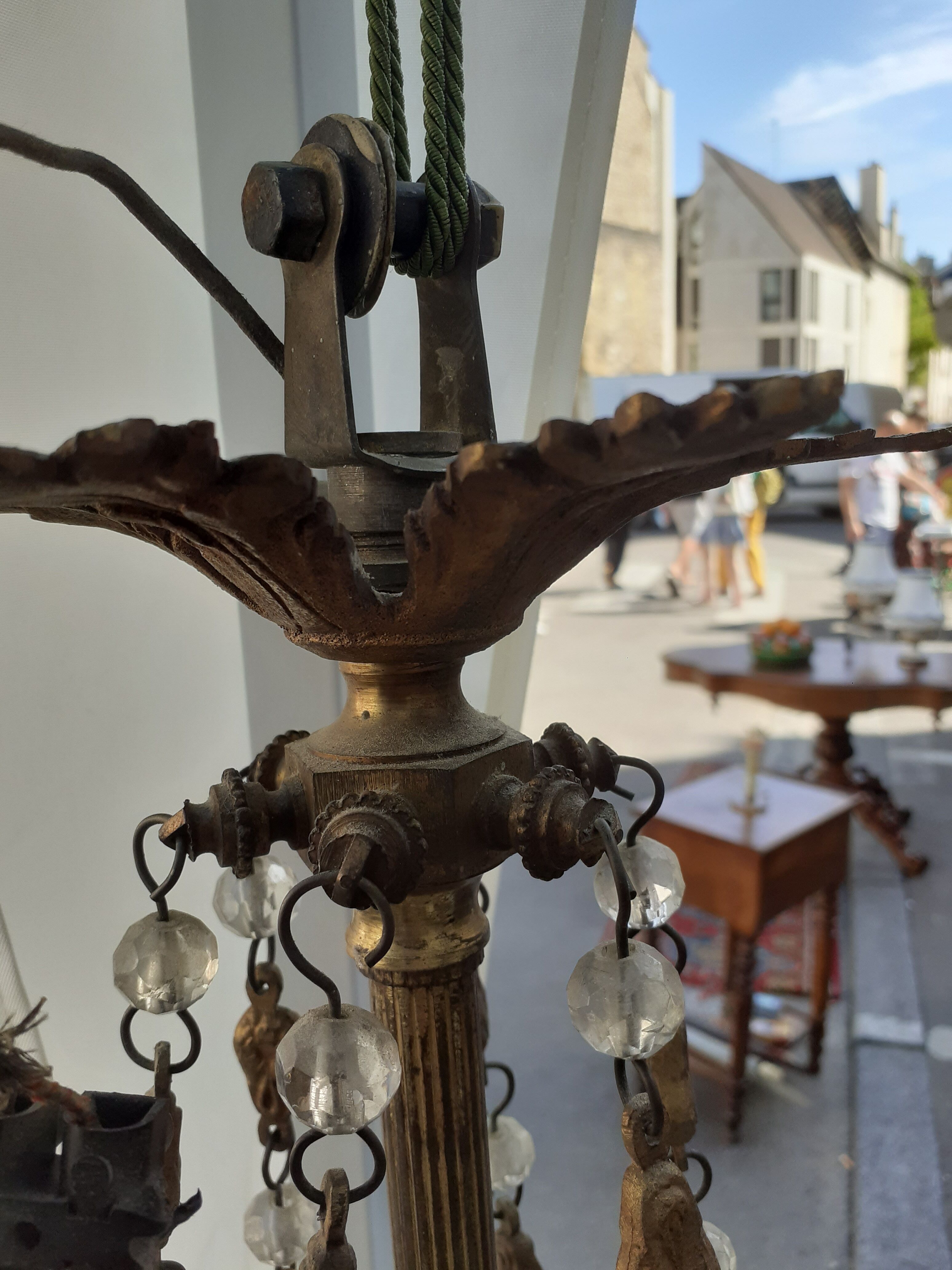 Trash chandelier