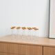 Ensemble de verres en cristal, design italien, années 1970, fabriqué en Italie.