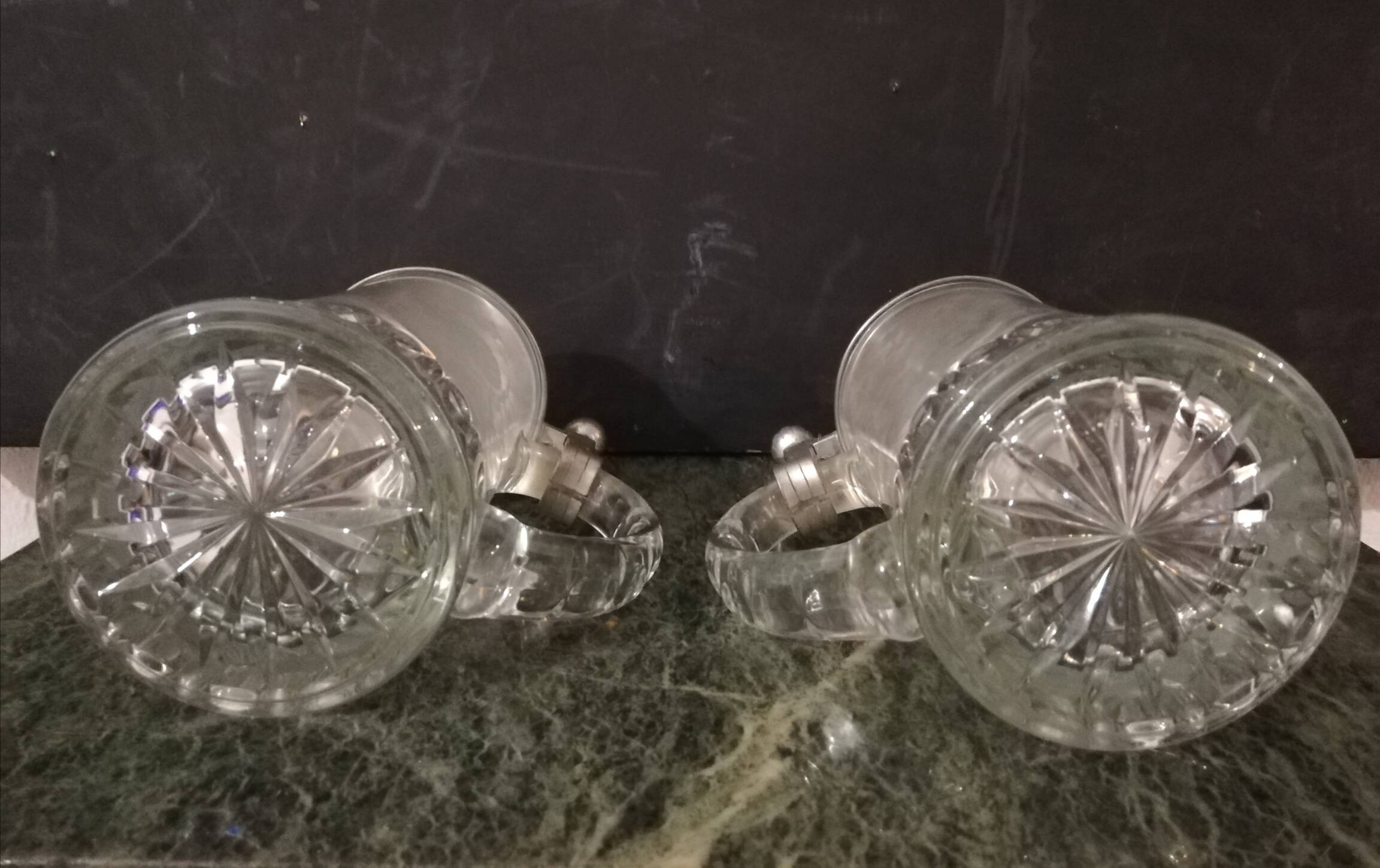 Pair of vintage German beer mugs