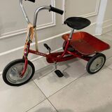 Vintage metal jockey tricycle