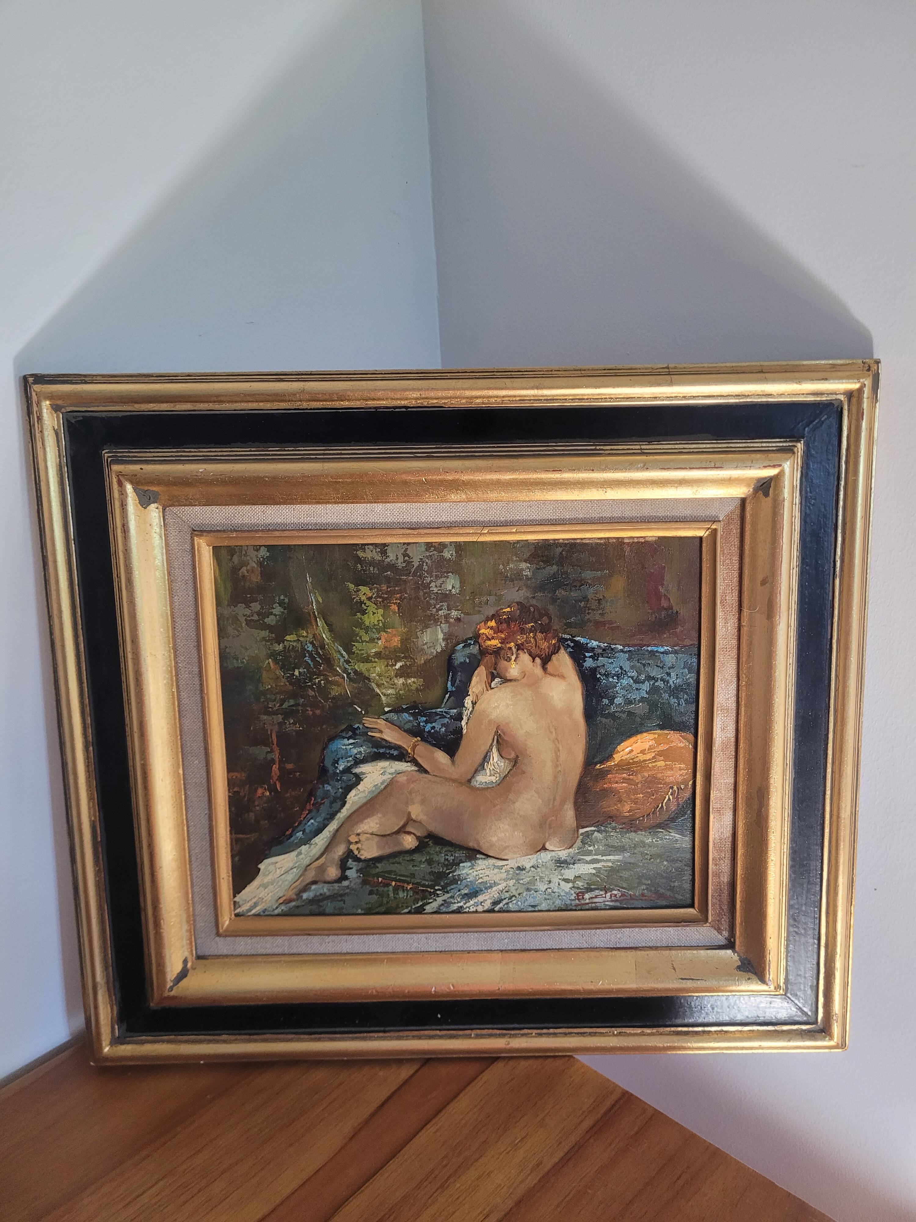 Tableaux,  huile sur isorel B. franco.