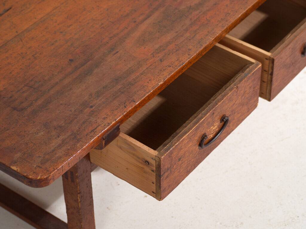 Table basse japonaise ancienne avec tiroirs – période Showa (c.1926-1970) #65