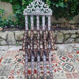 Antique folding oriental chair with mother-of-pearl inlays