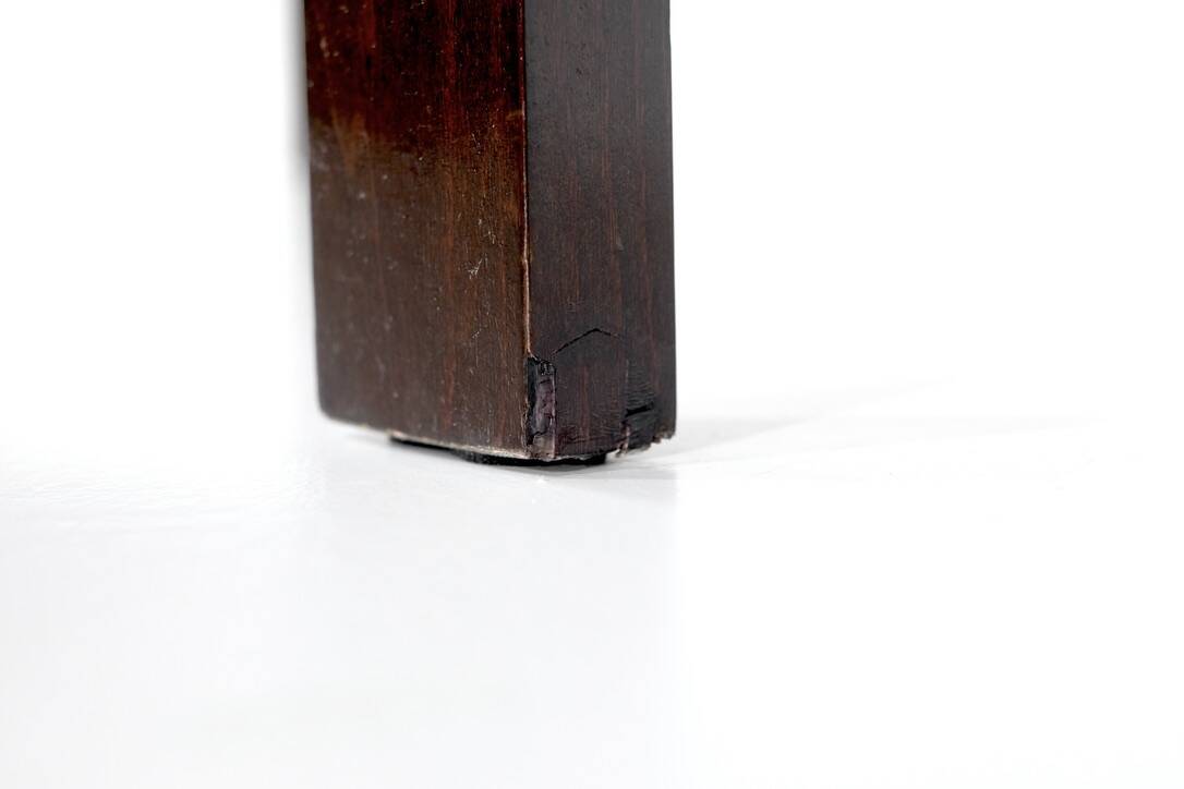 Canaan desk in wood and leather by Marcel Breuer for Gavina, Italy 1950s.