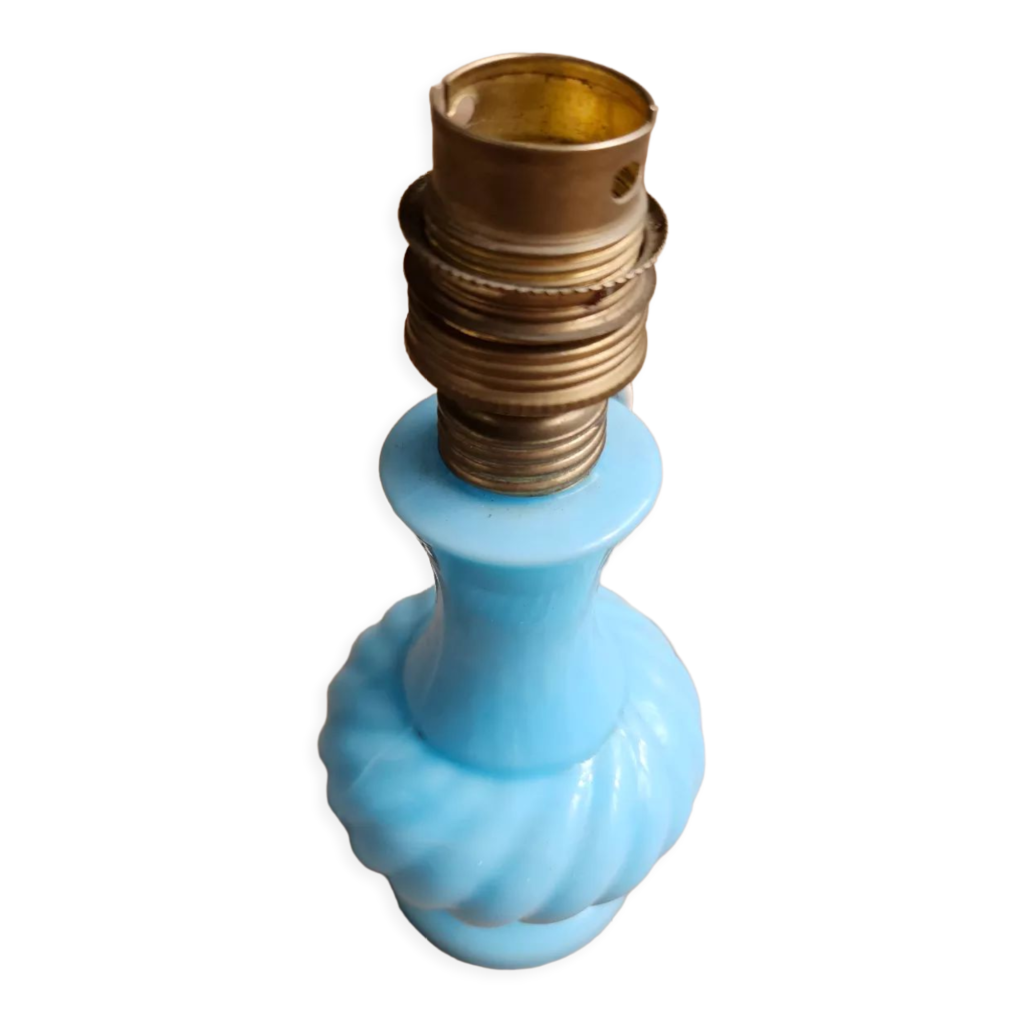 Turquoise opaline lamp base