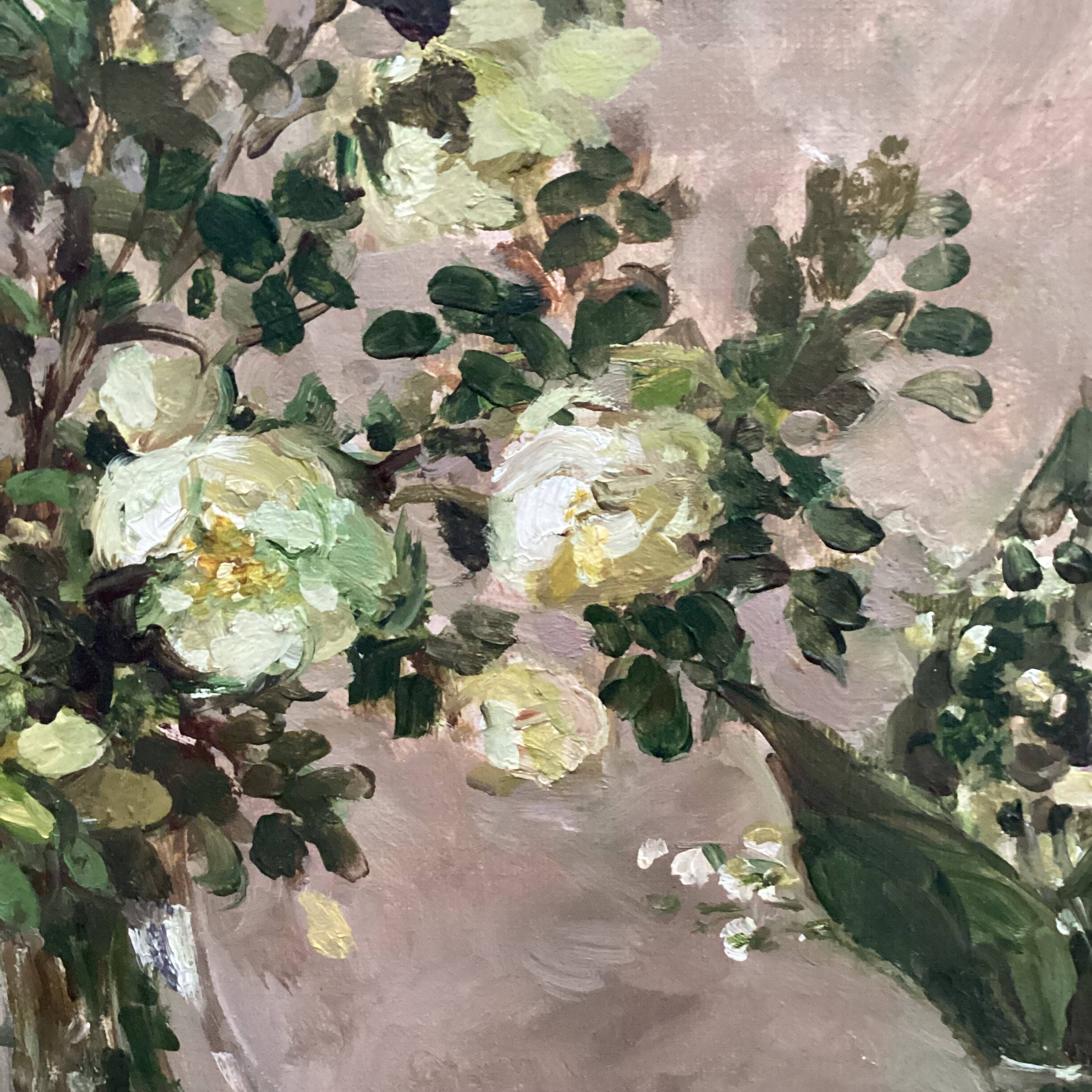 Painting signed Oil on canvas dimension: height -58 cm- width -66.5cm-