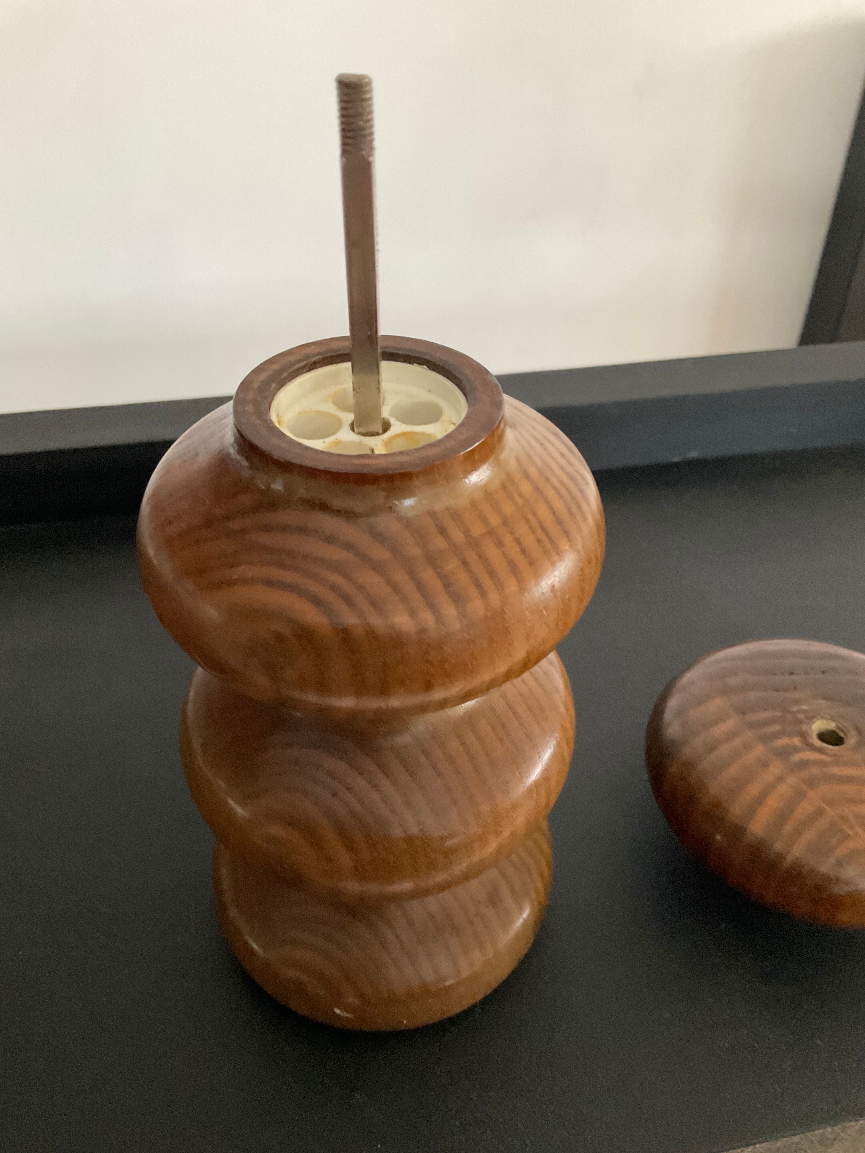 Scandinavian wooden pepper mill 70s