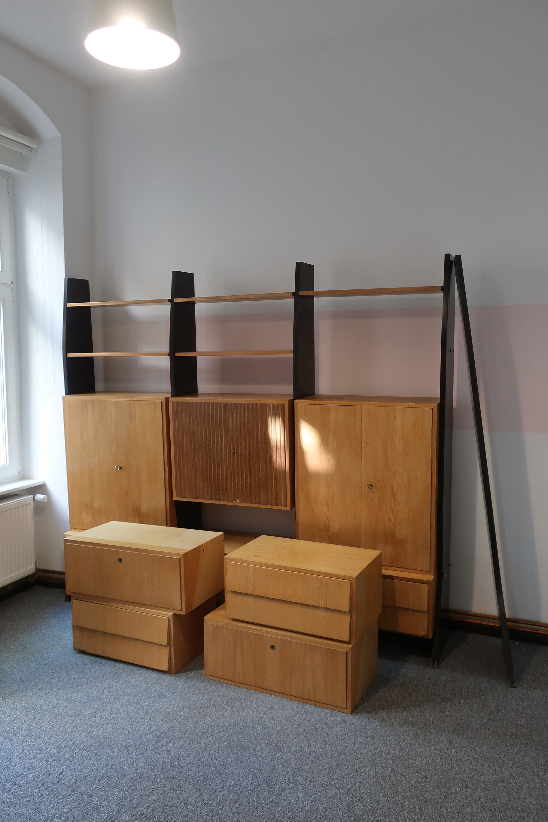 1950s foot library by designer Erich Stratmann, modular