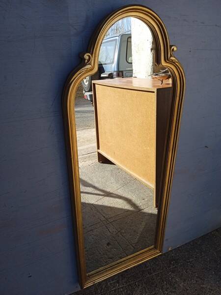 Gilded wood mirror from the 1960s - 100cm